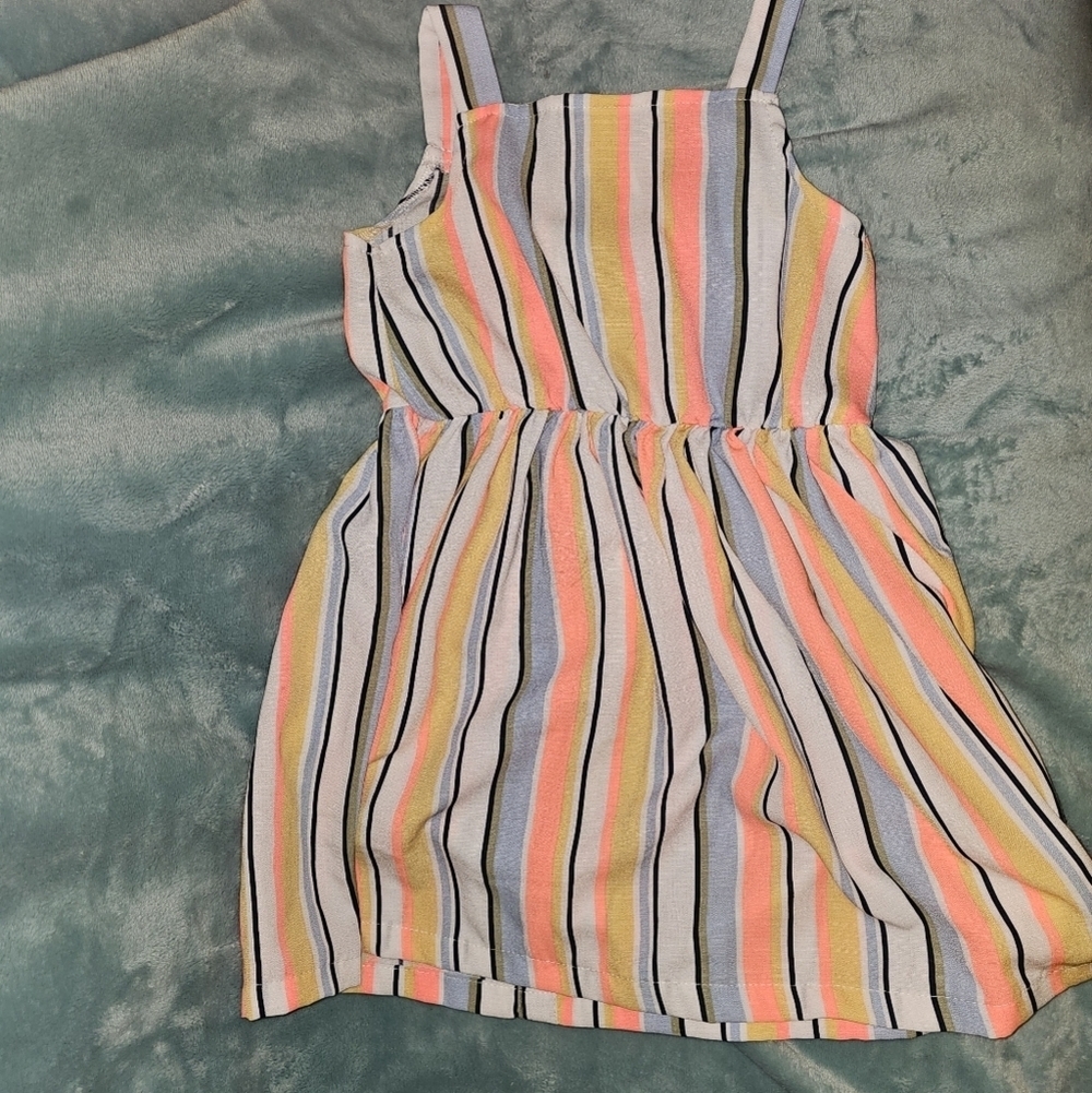 Little Lass Pink and Blue Dress - Picture 9 of 9